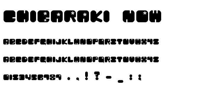 Chibaraki Now font